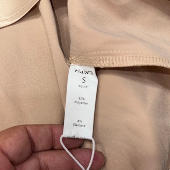 HALARA Cream Ruched Midi Skirt - Picture 7 of 7